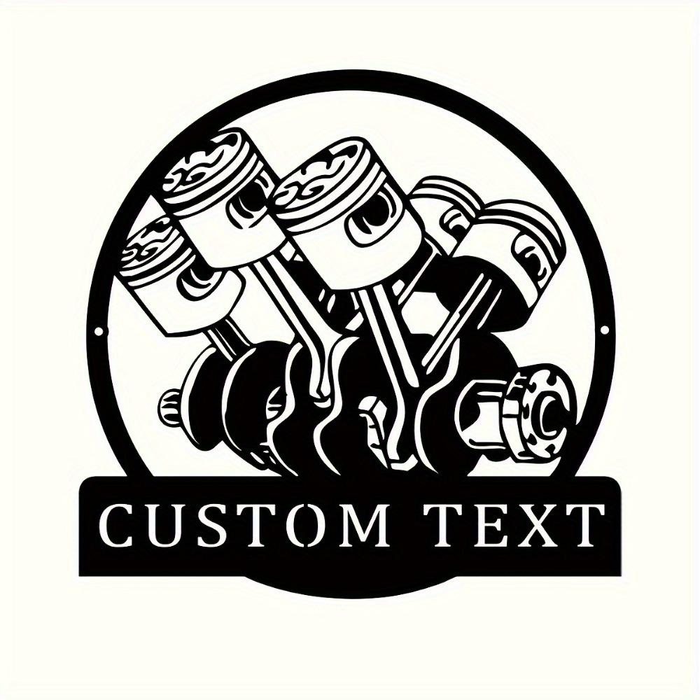 Unique Handcrafted Antique Metal Wall Art Personalizable Made to Order Home Garage Decor