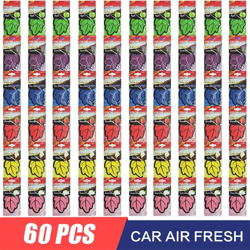 1/60/90/120PCS  Car Air Freshener Smell Car Perfume for Car Interior Accessories Air Freshener Customization