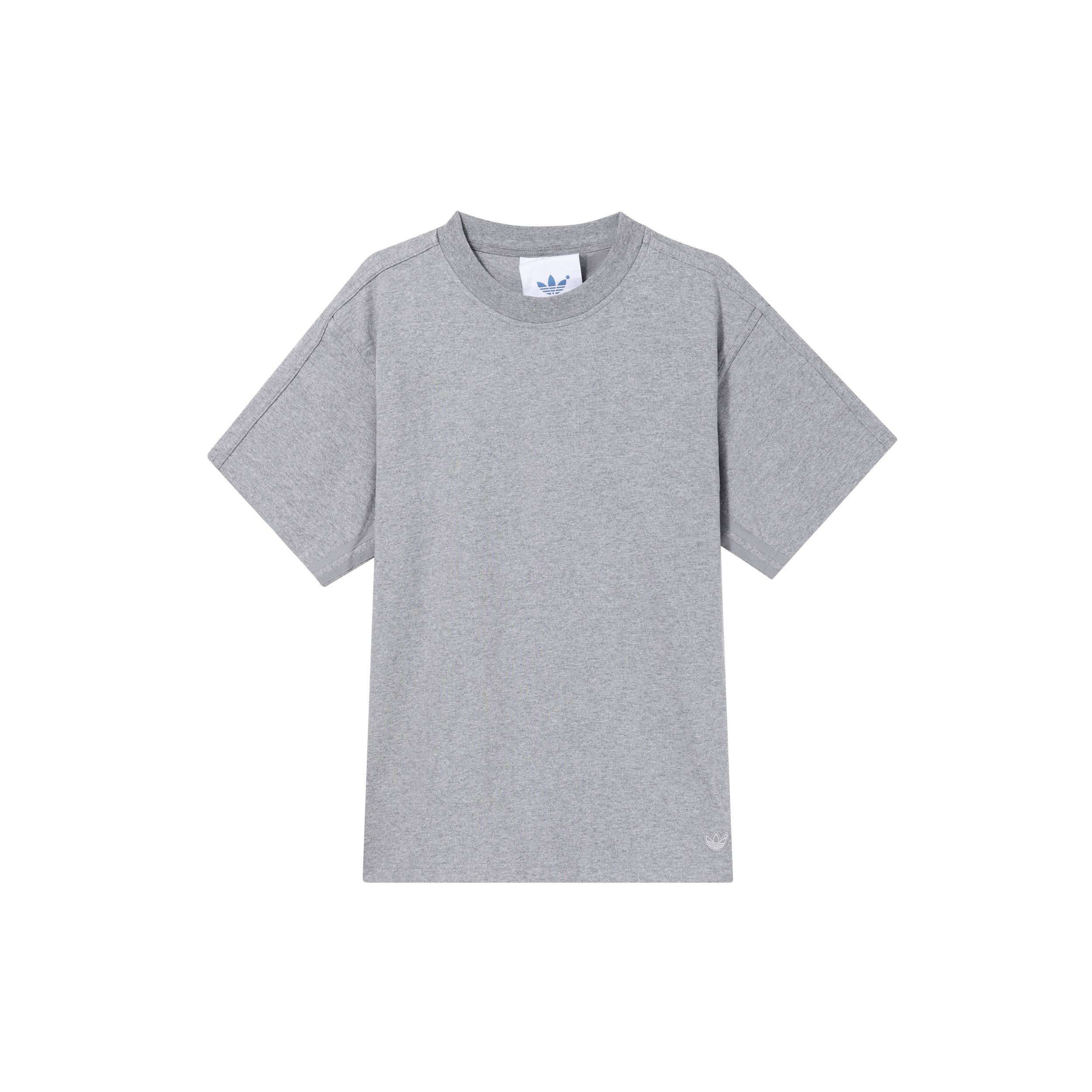 Мужские футболки Adidas Originals Серая с круглым вырезом HM5113 S