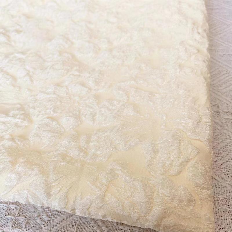 1 м высококачественная 3D рельефная лилия жаккардовая текстура ткани шикарная цветочная жаккардовая ткань для самостоятельного шитья платье принцессы чонсам 1M