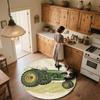 Farm Tractor Pattern Round rug,Carpet Rug for Living Room Bedroom Playroom ,Non-slip Floor Mat,Holiday Gifts and Birthday Gifts.