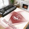 Crystal Velvet Rug Custom Name Text, Soft Non Slip Floor Mat Home DecorAberdeen FC