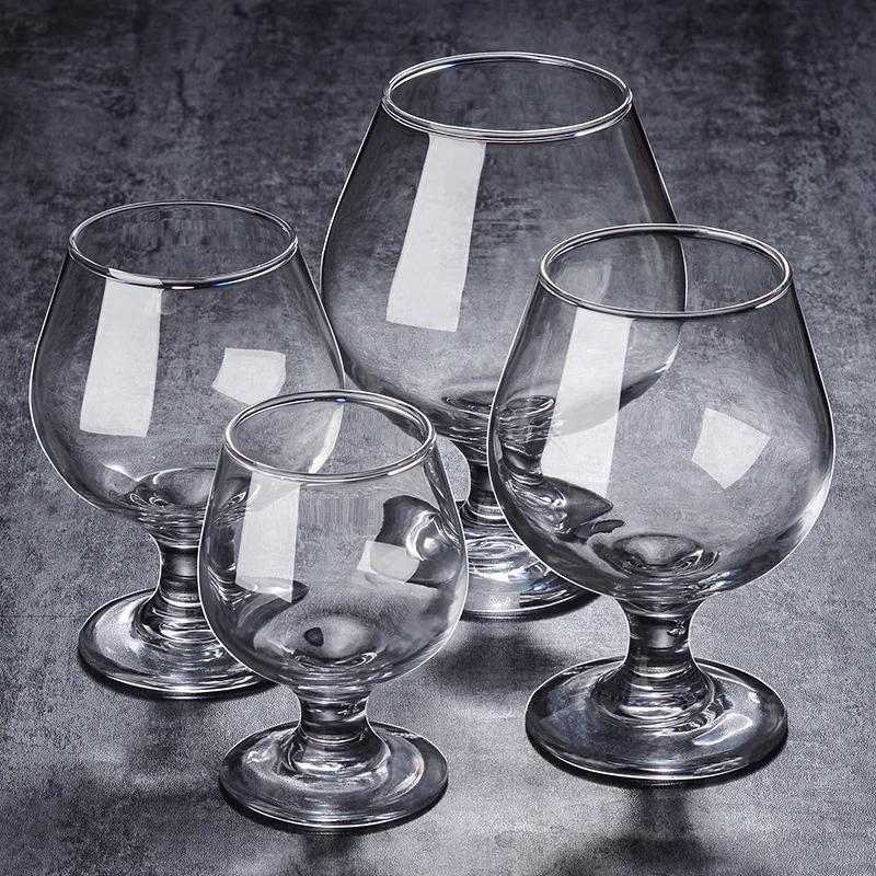 

Crystal Brandy Cup Beer Mugs Home Bar Whiskey Glass Bantam White Wine Glass 110/250/500/600ml Thicken Transparent Coffee Cup 160 to 600ml