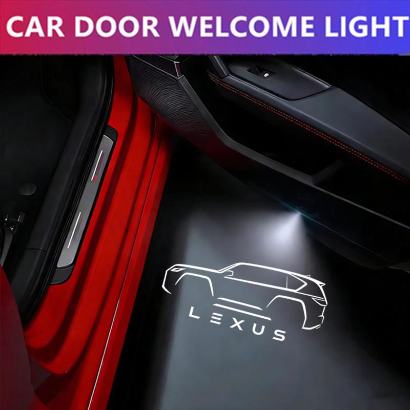 LED Car Door Ghost Shadow Lamp Logo Projector Welcome Light Accessories For LEXUS ES LS IS IF LX RX GS GX HS NX LM LC LF RZ RC