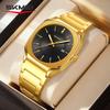Skmei 9380 Classic High Quality Mens Quartz Watch Best Stainless Steel Band Waterproof Date Display Character Casual Hand Watch