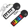 Foldable Silicone Piano Keyboard Rainbow Color Mini Rainbow Guitar Keychain  School Activities