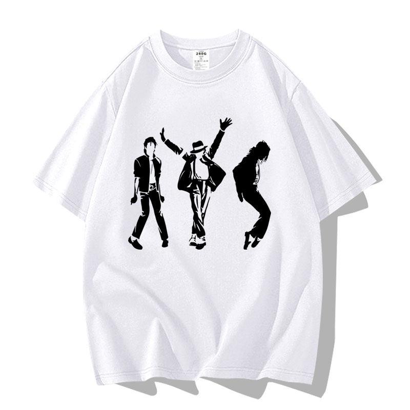 Michael Jackson Pattern Printed Adult and Child Shortsleeved Tshirt Fashionable and Casual Clothing Tshirt