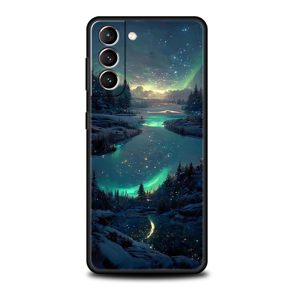 Anime Girl Art Scenery Soft Phone Case For Samsung Galaxy S23 S22 S21 S20 FE Ultra 5G S10 S10E S9 S8 Plus 10 20 Silicone Cover
