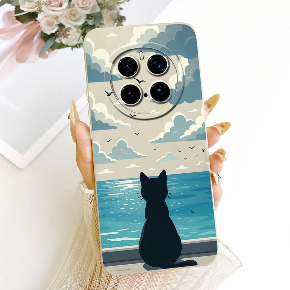 Für Honor Magic 7 Pro 5G Hülle PTP-AN10 Niedliche Katze Ente Cartoon Hülle Weiches TPU Mattes Handyhülle Für Honor Magic 7 Magic7 Pro Fundas