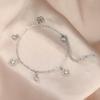 Simple Hollow Heart Four Leaf Clover Pendant Bracelet Fashion Versatile Women Jewelry