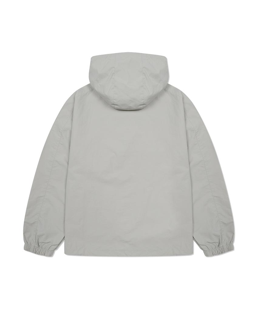 Ninez Hidden Placket Hooded Anorak (2 Colors)