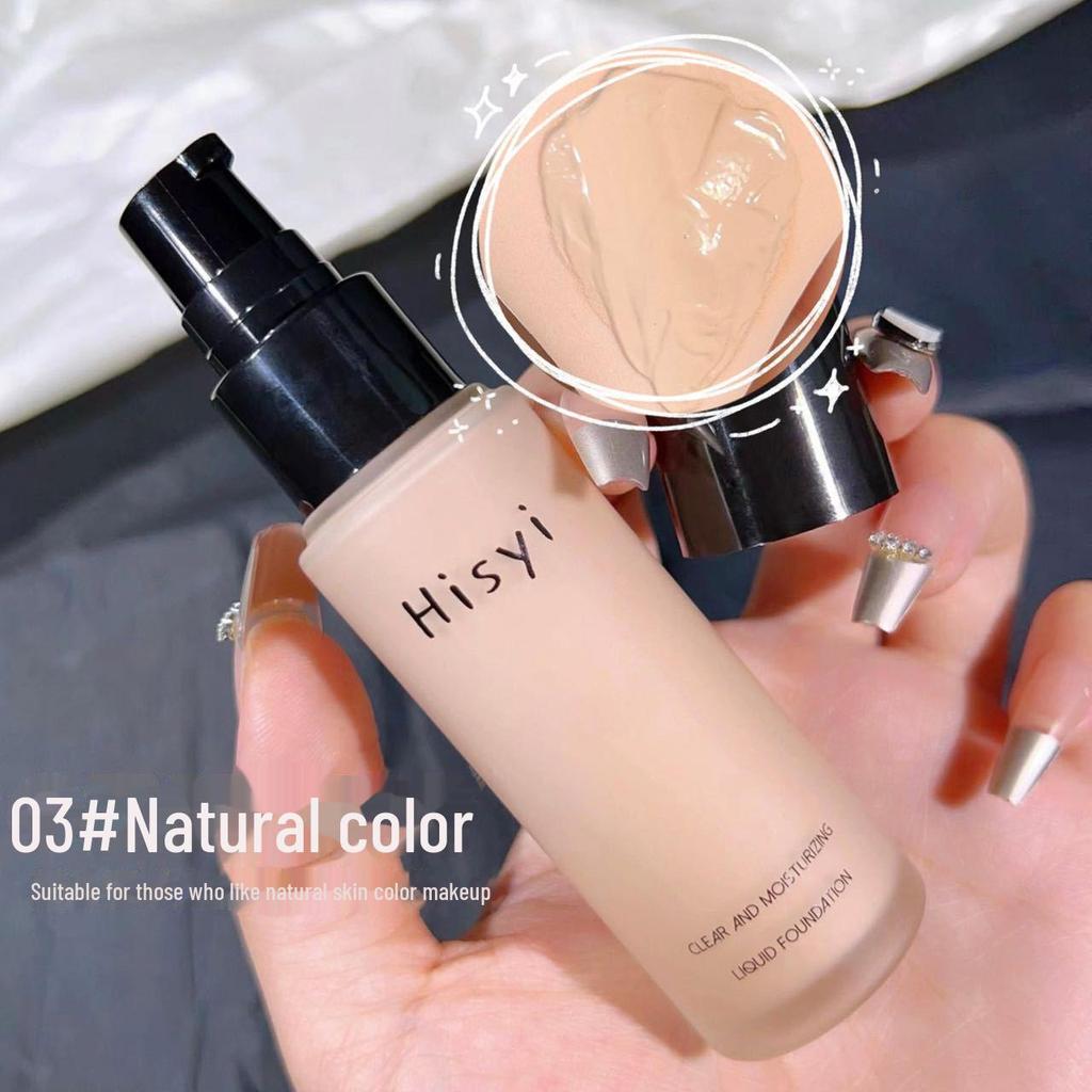 HISYI Clear & Moist Liquid Foundation: Lett, naturlig, vanntett, lysende, langvarig, isolerende Pre-Makeup BB Cream.