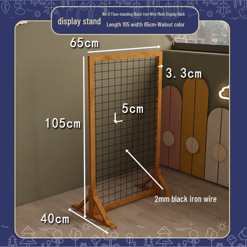 Handmade Display Shelf: Grid Photo Frame & Plant Rack for Kindergarten & Crafts