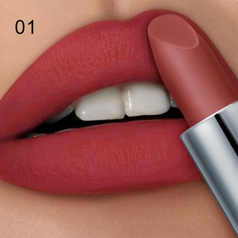 

Матовая роскошная губная помада, водостойкая долговечная глазурь для губ, насыщенные цвета, блеск для губ, высокопигментированный макияж для губ, подарок для женщин 1#