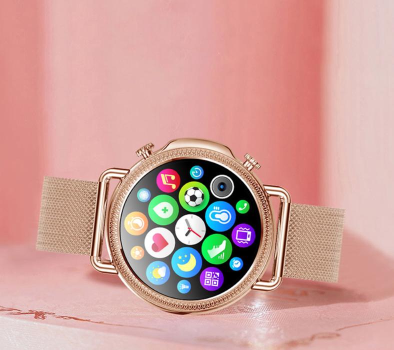 Smartwatch Damski Rubicon Rnbe74 - Termometr, Pulsoksymetr (Sr020E)