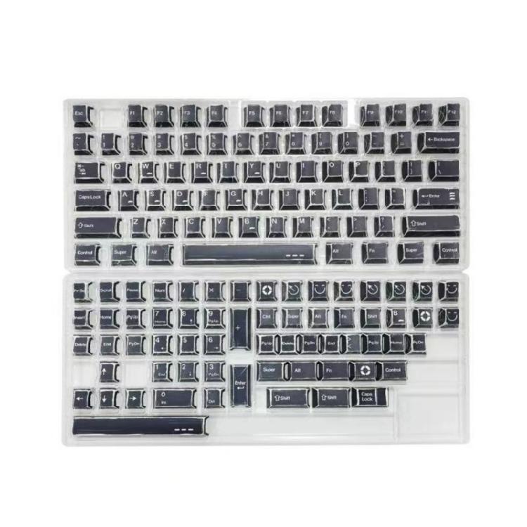Mekanik Klavyeler İçin Konfor ve Stiller Sunan Minimalist Temalı 136 Tuşlu PBT Tuş Başlığı Seti Yarı Saydam Tuş Başlığı Tasarımı