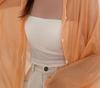 Douyin Live Broadcast Pearlescent Sunscreen Shirt Top Women's 1116 Summer Thin See-through Chiffon Sunscreen Shirt Jacket