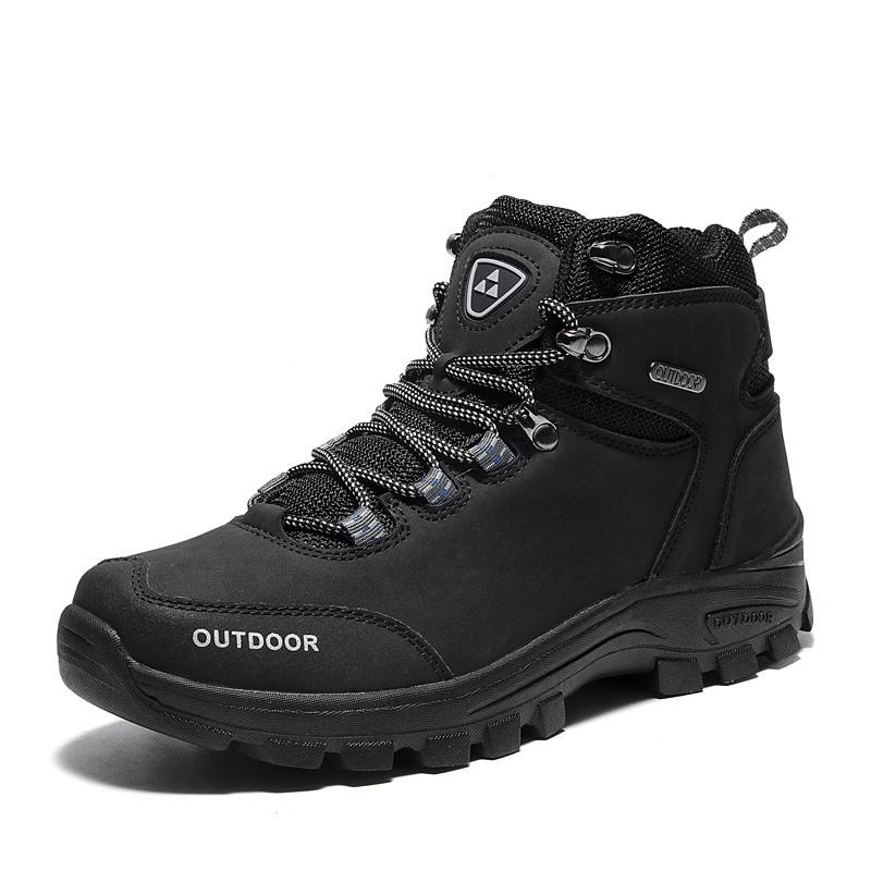 Single Travel Large Size Spring and Autumn High-top Outdoor Boots Sports Men's Shoes