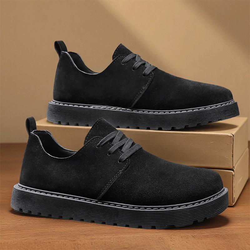 Leather shoes matte British style soft-soled shoes business casual non-slip and wear-resistant
