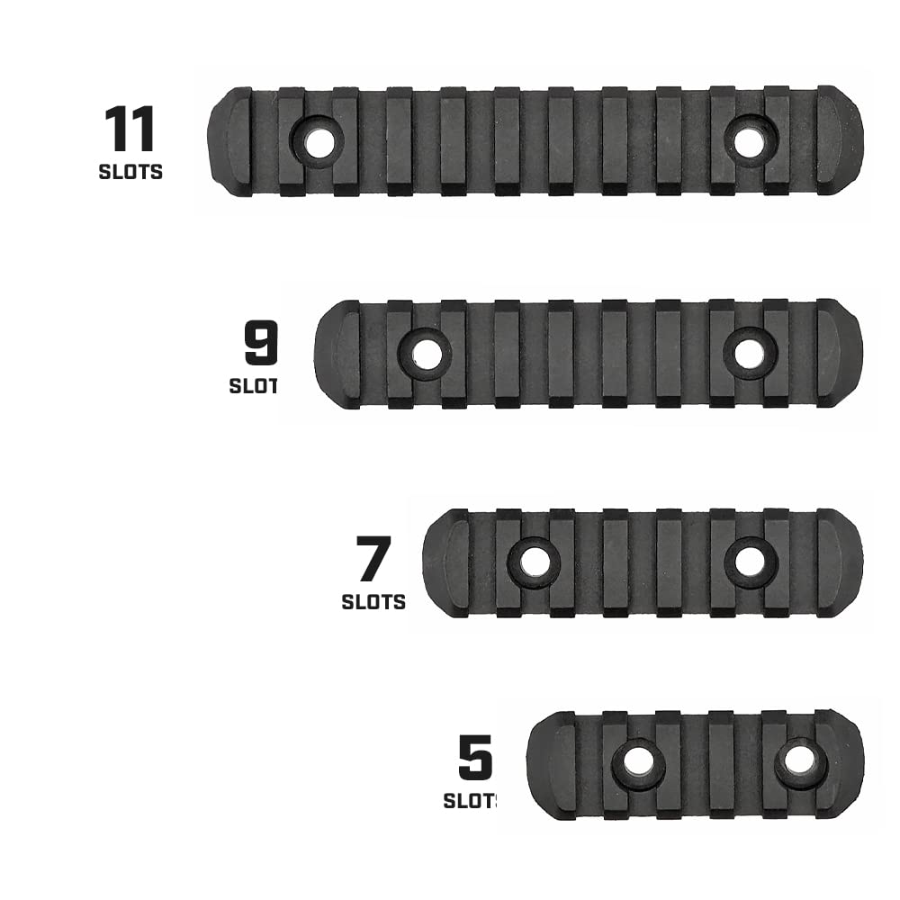 Ryohin Buhin 20mm MOE Handguard Compatible Polymer Rail for Tokyo Marui M4 (Set of 4 L2/L3/L4/L5 Types)