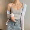 Modal Backless Slim Fit Suspender Jumpsuit with Chest Pads - Women's Seamless Bra-Free Summer Wear