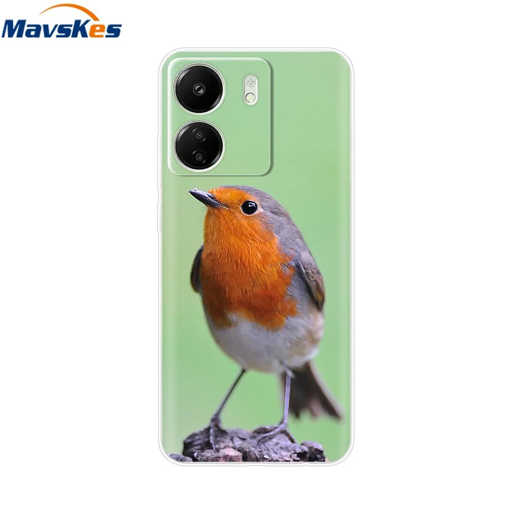 For Xiaomi Poco C65 Cases For Xiaomi Poco C65 Fashion Clear Soft Silicone Phone Cases TPU Fundas for PocoC65 c 65 Coque Bumper