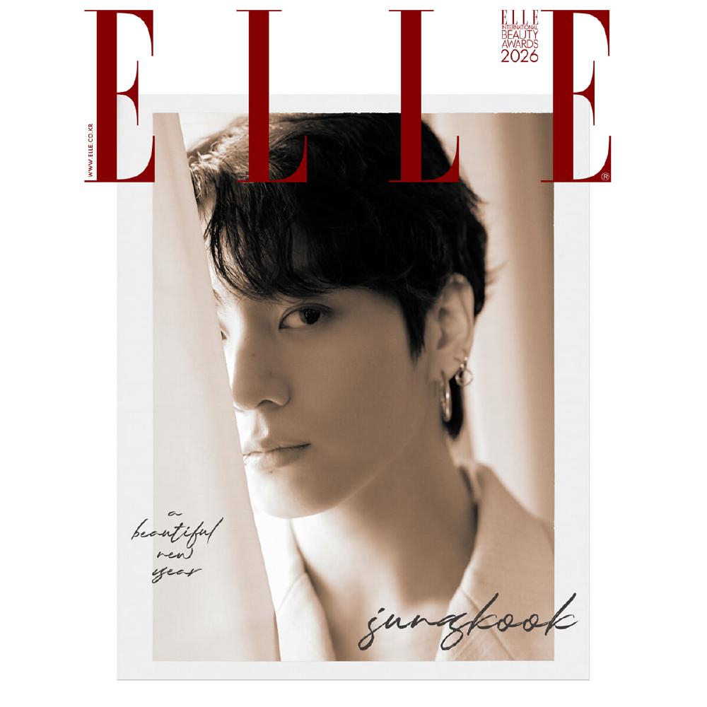 Revista ELLE Ianuarie 2026 Copertă BTS Jung Kook