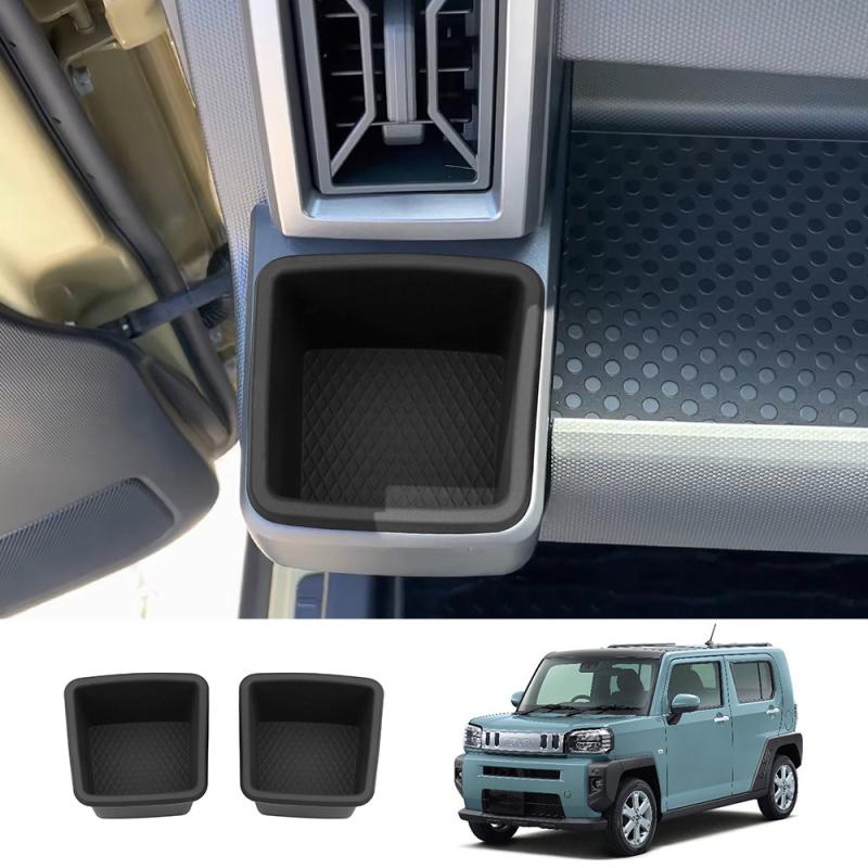 For DAIHATSU TAFT 2024 2025 silicone central control water cup pad 4-door Front cup storage box pocket cover inner Accessories