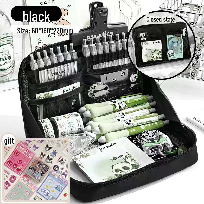 

Місткий 12-шаровий пенал для дівчаток - ідеально підходить для учнів молодшої та старшої школи 5 random stickers