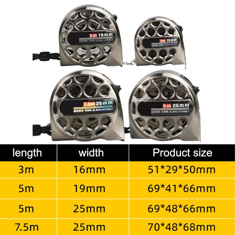 Woodworking Measuring Tape Waterproof Rustproof Nylon Wear-resistant Retractable Tape Agricultural Industrial Tape