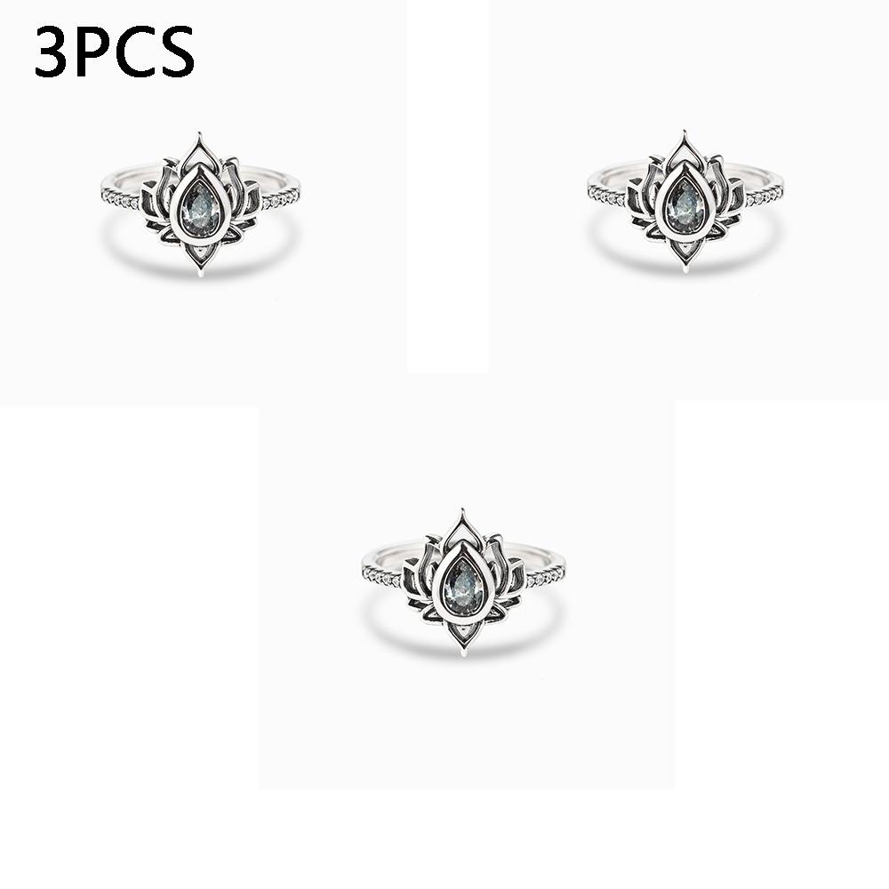 

3 шт. Прозрачное синее кольцо с грушевидным цирконом, сплав, хрустальные сапфировые кольца, новое свадебное кольцо, ювелирное изделие в подарок 7 прозрачный