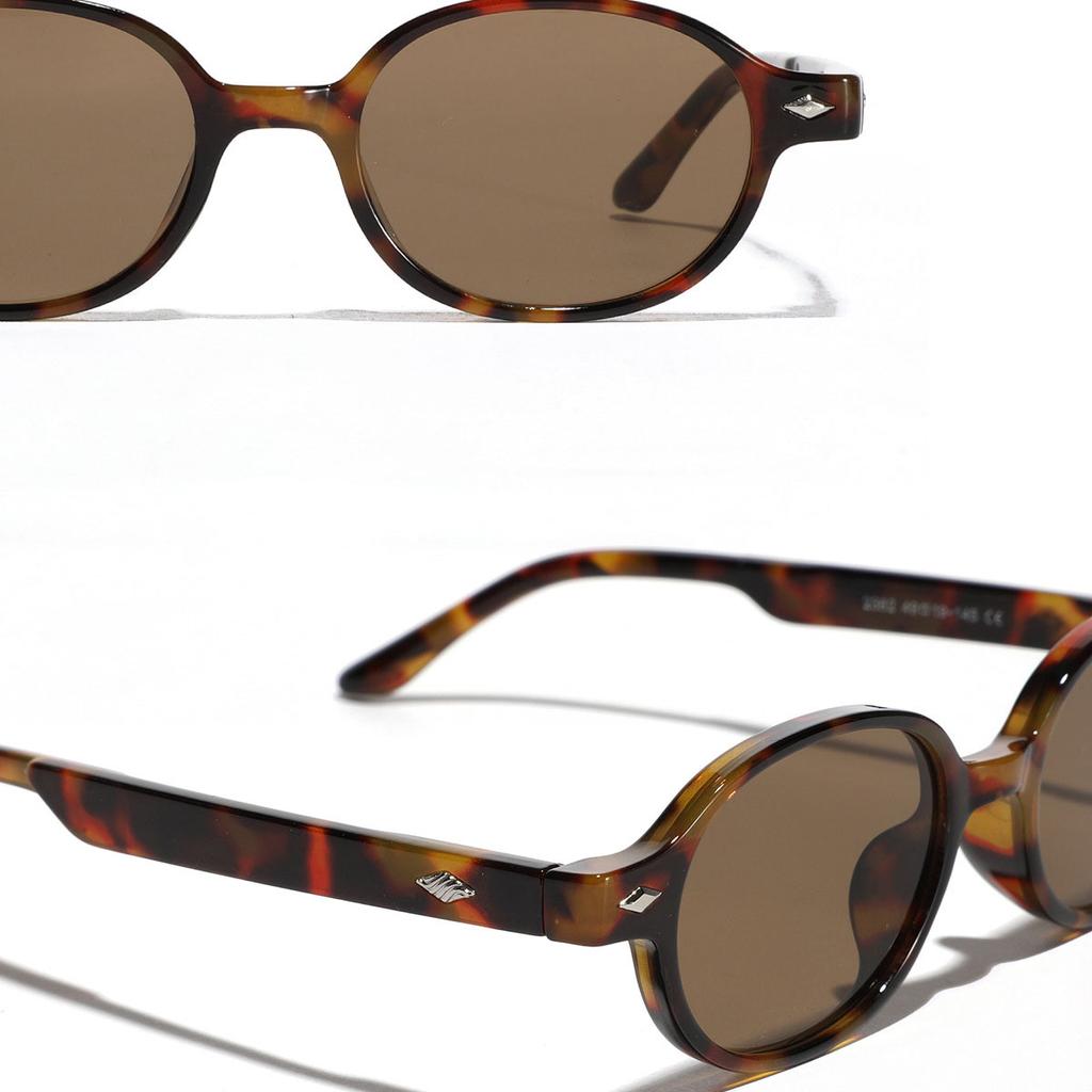 Rivet Vintage Small Frame Oval Sunglasses Women For Men  Luxury Brand Designer Popular Punk Hip Hop Sun Glasses Uv400