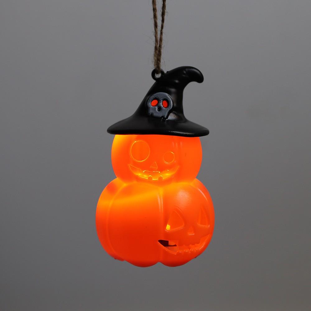 Halloween LED Pumpkin & Skull Hanging Lantern - Luminous Night Light Decoration