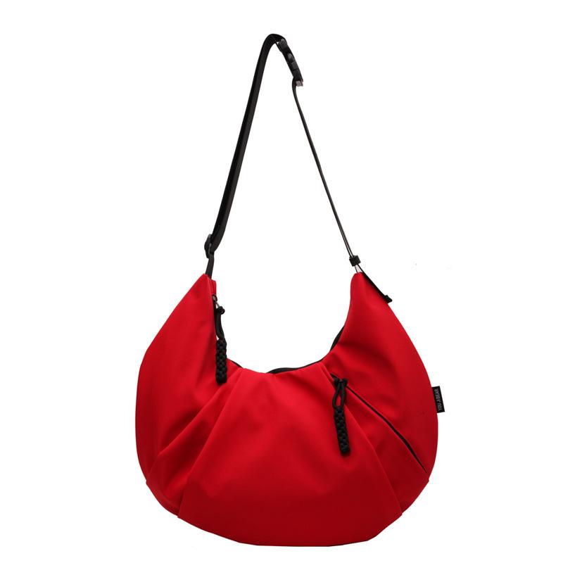 

Сумка через плечо, школьная сумка для студенток, сумка через плечо, мужская парусиновая сумка-мессенджер большой вместимости красный