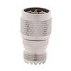 Connecteur adaptateur coaxial RF droit de type N mâle vers prise femelle UHF SO-239 1 pièce