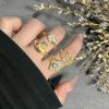 Light Luxury French Retro Heavy Industry Money Bag Open Ring Medieval Niche Design Exquisite High-End Four-Leaf Clover Ring