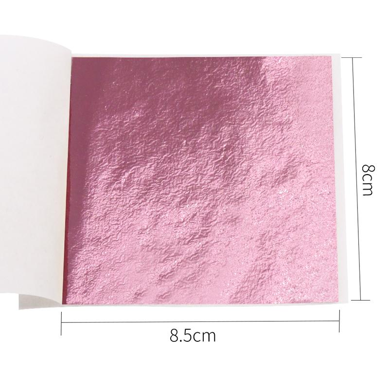 100 Stück/10 Farben Kunsthandwerk Imitation Gold Silber Kupferfolie - Vergoldung Metallblatt Blätter Bögen DIY Handwerk Dekor Designpapier