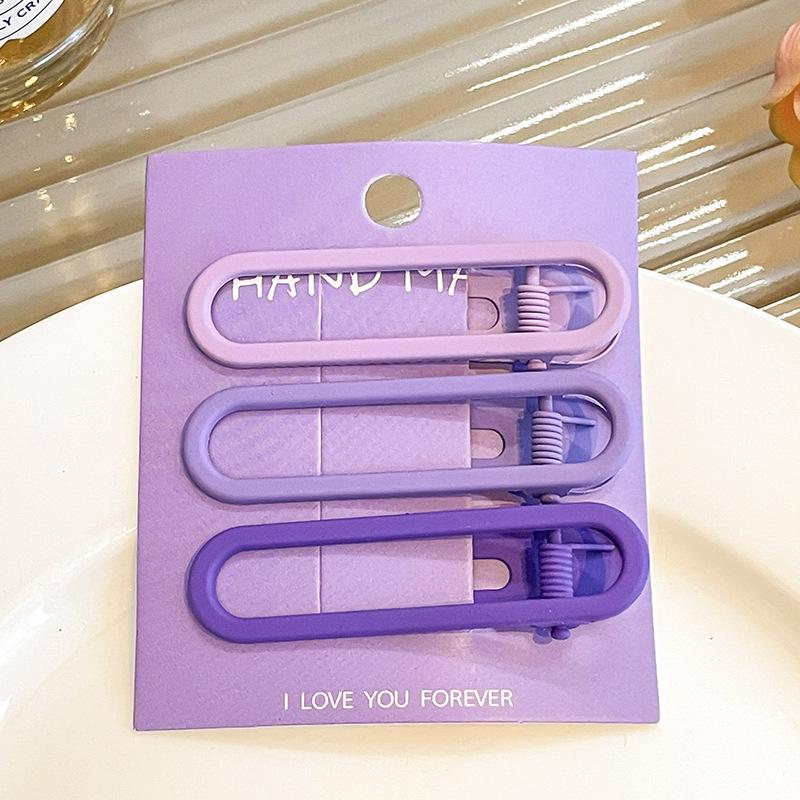 Dopamine Color Bangs Hair Clip Sideburns for Kids & Women - Duckbill Hairpin Headwear