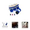 Zapatos Botas Reflectantes Antideslizantes de Calidad Premium para Perros, 4 Piezas, Diseño Impermeable Acolchado de Forro Polar Suave
