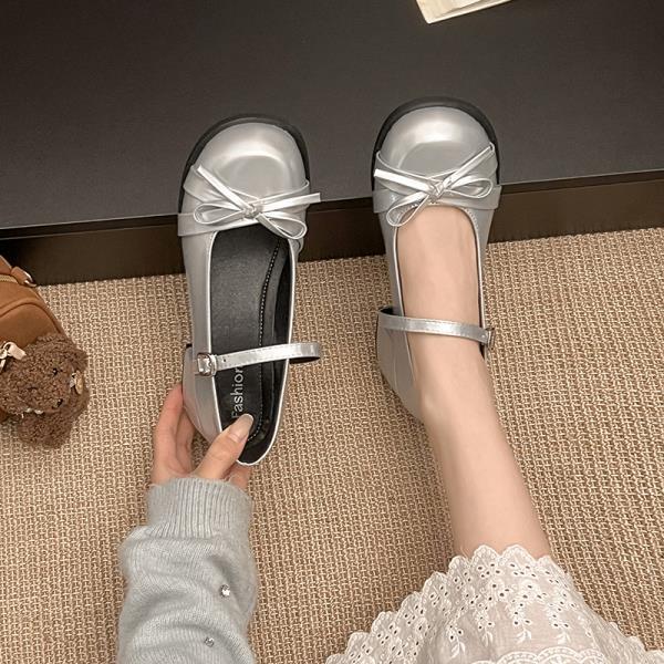 Fashion All-Match Shoes Woman Flats Oxfords Round Toe Dress Comfortable New Leather Summer Spring Mary Janes Shoes Woman Comfortable And