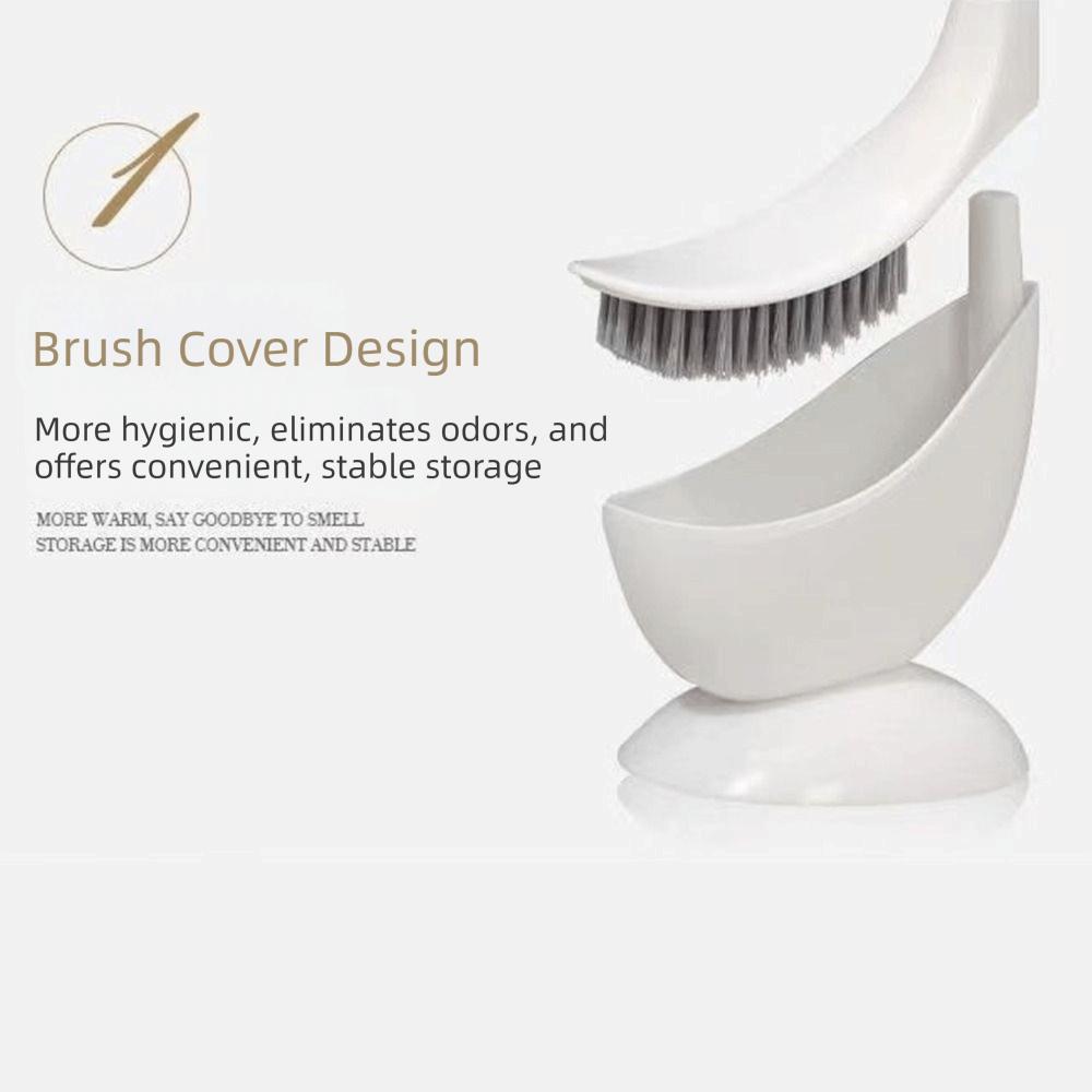 Brosse de Toilette en Plastique Forme Cygne Mignon Nettoyeur de Cuvette de Toilette Accessoires de Salle de Bain