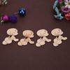 20Pcs Laser Cutting Cute Baby Shape Cards Wooden Chips Craft DIY Wedding Decoration Baby Shower Supp