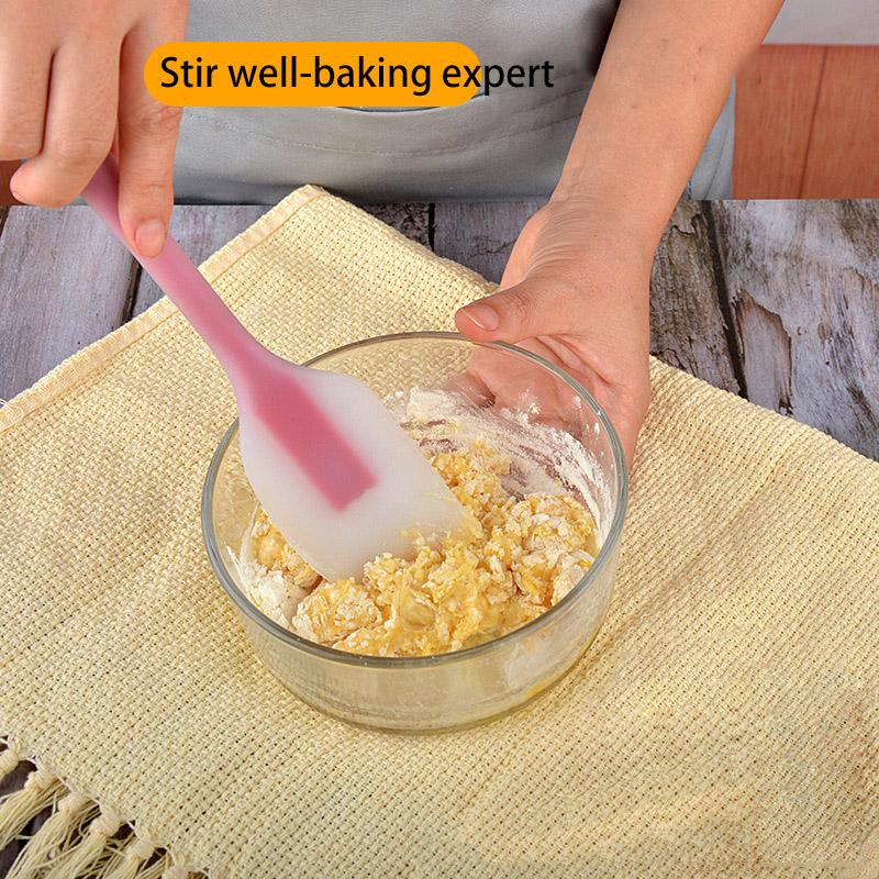 Silicone Baking Pastry Scraper Spatula Non-Stick Cake Scraper Cream Butter Spatula Heat-Resistant Kitchen Baking Pastry Tools 1