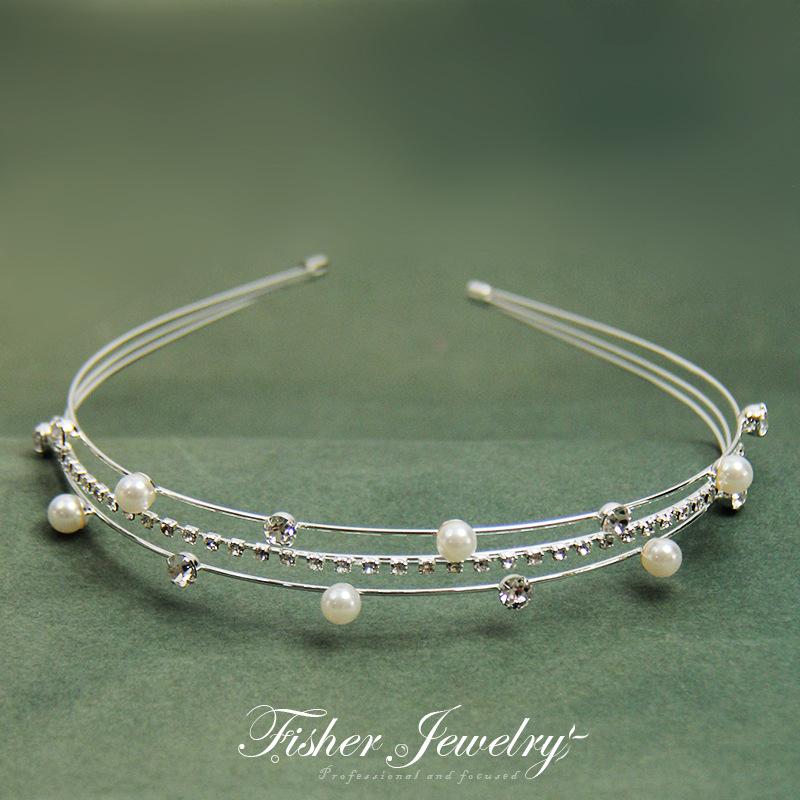 New Exquisite Elegant Opal Thin Hairbands Headband Gift For Women Girls Hair Head Hoop Bands Accessories Headdress Headwear