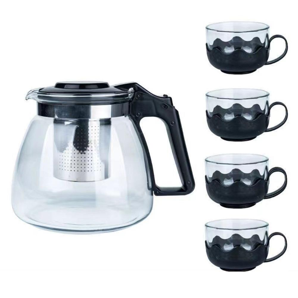 Heat Resistant Strainer Tea Kettle with Filter Kung Fu Teaware Tea-Water Separator Pot Office
