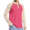 Maglia da Golf da Uomo a Manica Lunga Raglan UPF 50+ Leggera