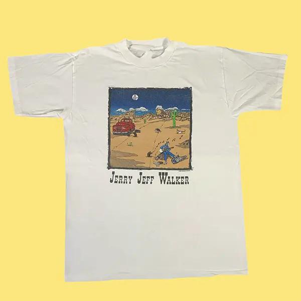 Jerry Jeff Walker Luckenbach Shirt White Unisex All Size T shirt XXL