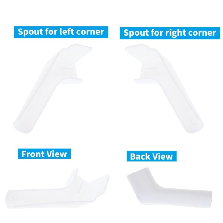 Easy Installa Campers Gutter Extensions Rain Gutter Spouts Directs Rainwater Away from Trailer Motorhome Extender 4pcs