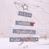 Wooden Whimsical Christmas Tree Ornaments Colorful Letter Features For Holiday Joy