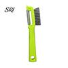 Time-saving Food Prep Tool Vegetable Peeler with Brush Stainless Steel Blade Fruit Carrot Cucumber Wide Coverage Ergonomic Grip Kitchen Gadget